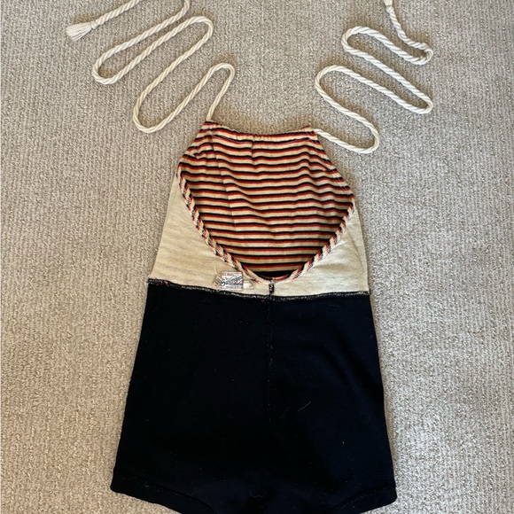 Vintage 1930s All Wool Swimaway One Piece Striped Swimsuit - Picture 16 of 17